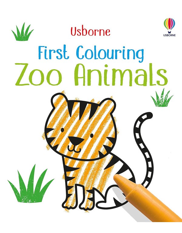 First Colouring Zoo Animals