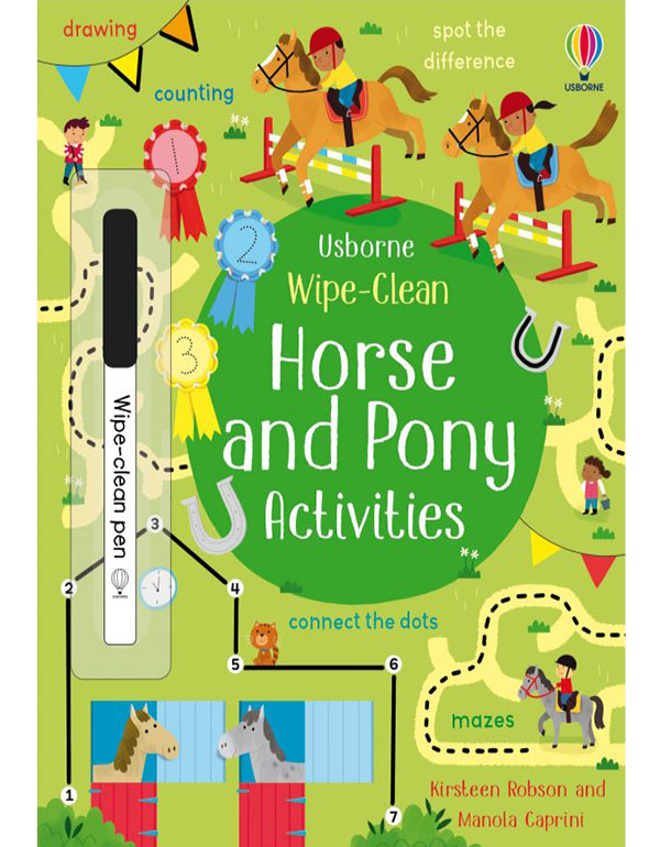 Wipe-Clean: Horse and Pony Activities