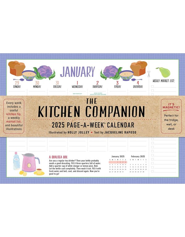 The Kitchen Companion Page-A-Week Calendar 2025