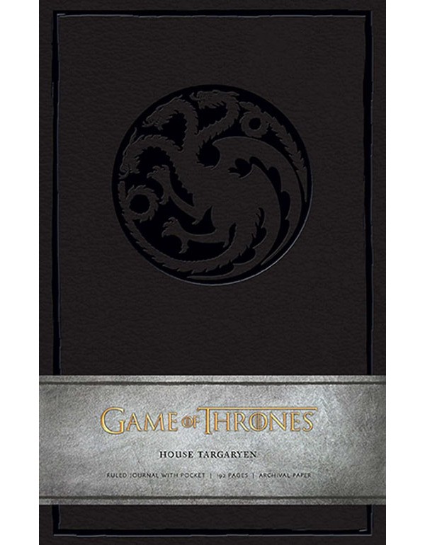 Game of Thrones: House Targaryen Hardcover Ruled Journal
