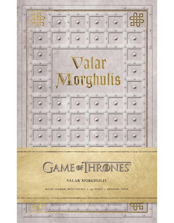 Game of Thrones: Valar Morghulis Hardcover Ruled Journal