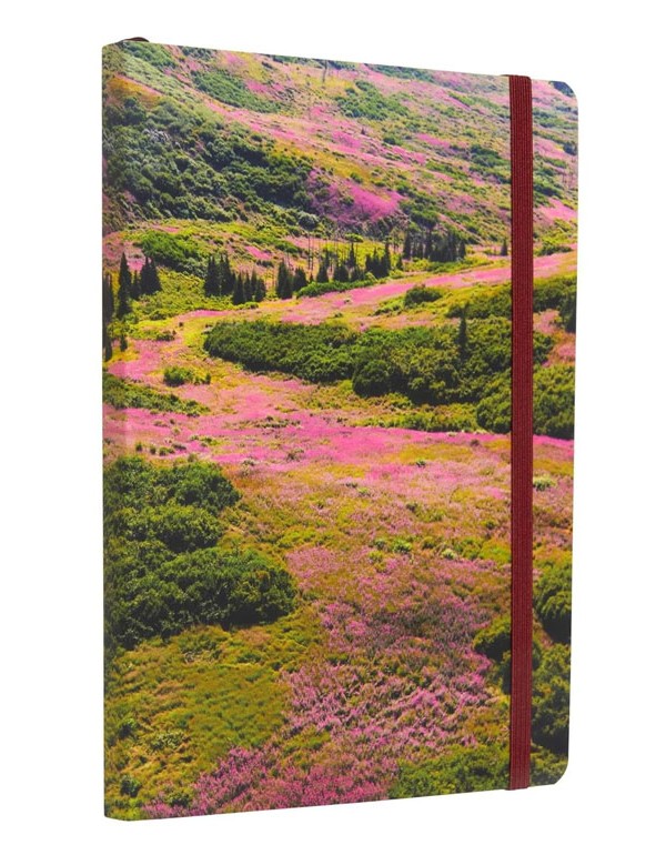 Refuge: Purple Firewood Softcover Notebook