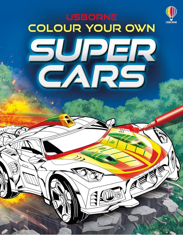 Colour Your Own Supercars