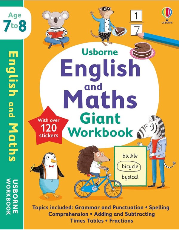 Usborne English And Maths Giant Workbook 7-8