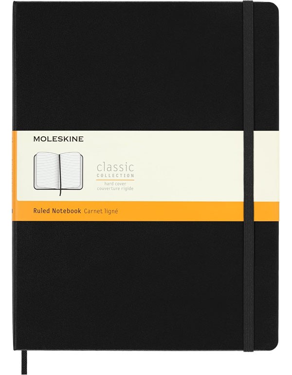 Moleskine Hardcover Ruled XL Notebook