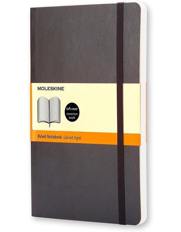 Moleskine Pocket Ruled Softcover Notebook Black