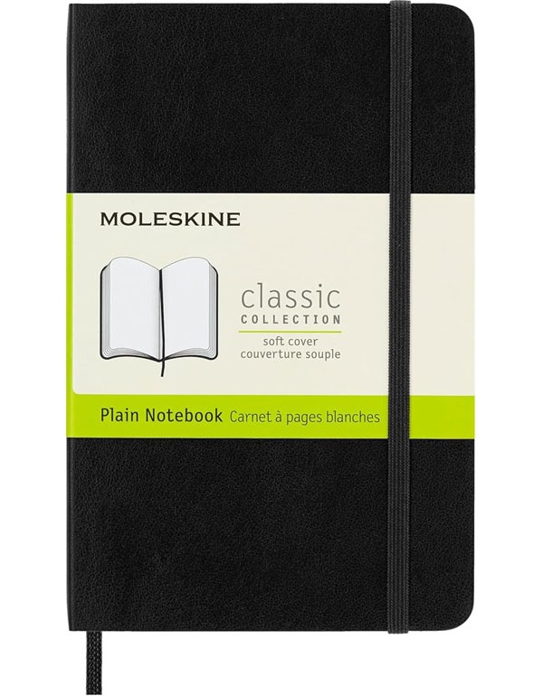Moleskine Pocket Plain Softcover Notebook Black