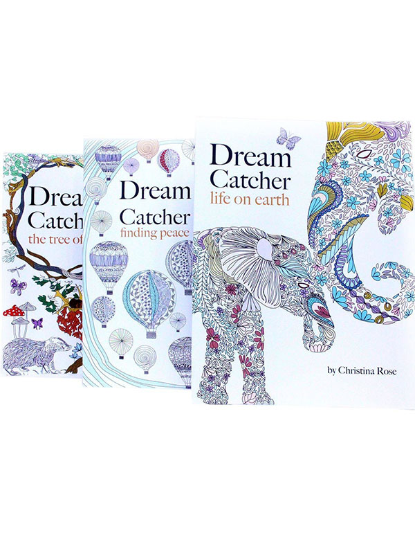 Dream Catcher Anti-Stress Adult Colouring 3 Book Collection