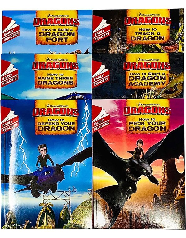 How To Train Your Dragon Early Reader 6 Books Children Collection  Paperback By - Erica David