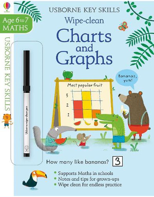Wipe-Clean Charts & Graphs 6-7