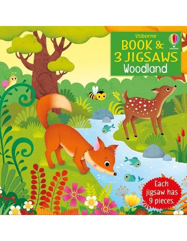 Usborne Book and 3 Jigsaws: Woodland
