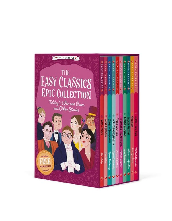 The Easy Classic Epic Collection: Tolstoys War And Peace And Other Stories 10 Books Box Set Ages 7-9
